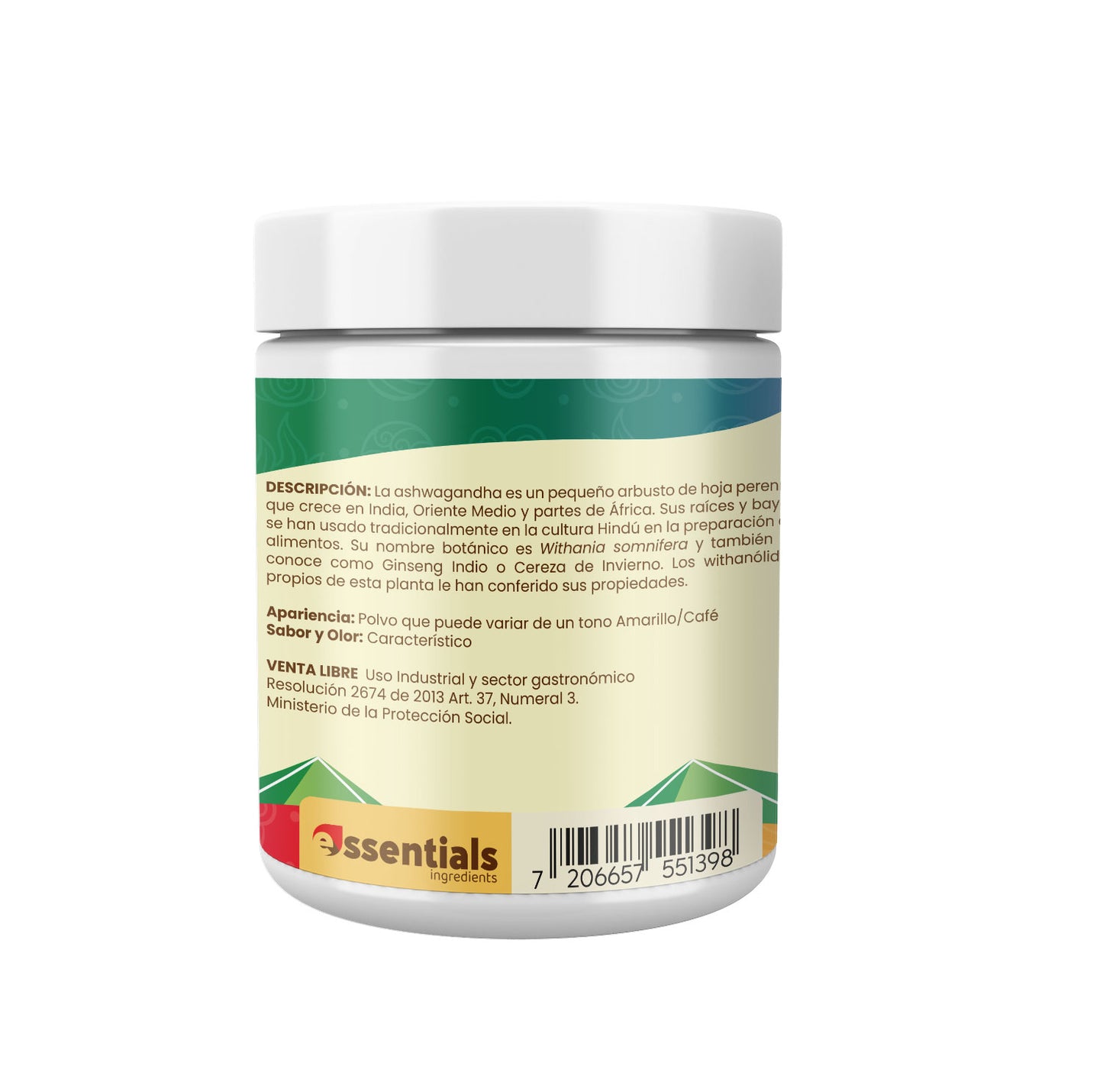 ASHWAGANDHA 250g EN POLVO - ESSENTIALS