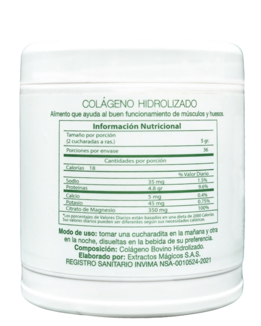 COLÁGENO HIDROLIZADO CON MAGNESIO