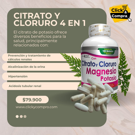 CITRATO Y CLORURO 4 EN 1