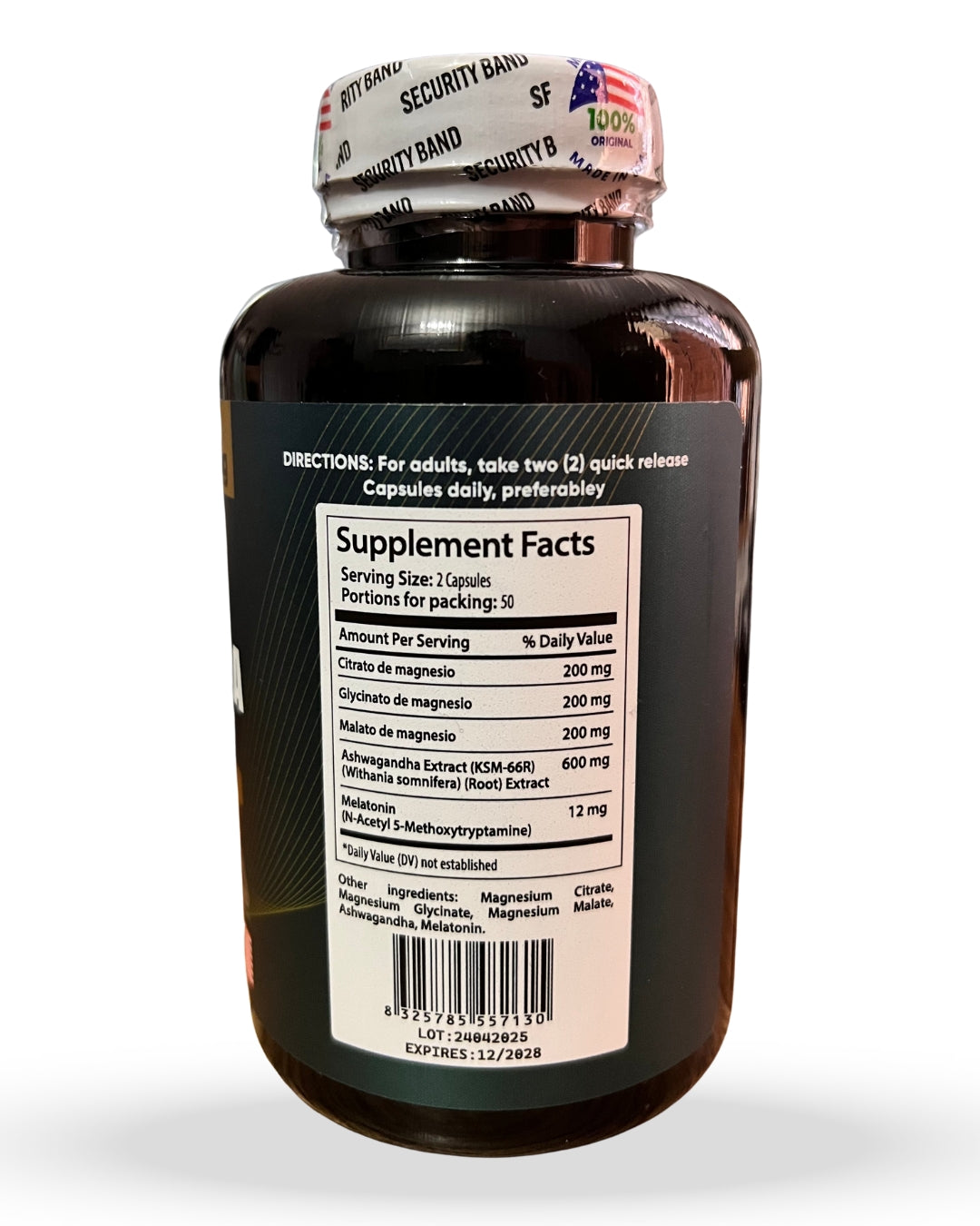 Super Magnesio Y Melatonin + Ashwagandha