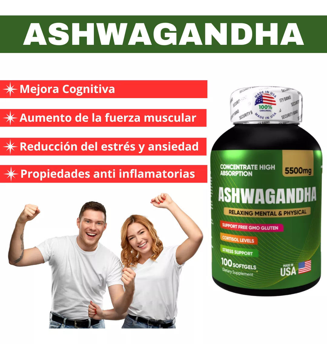 ASHWAGANDHA ORIGINAL CÁPSULAS EN GEL