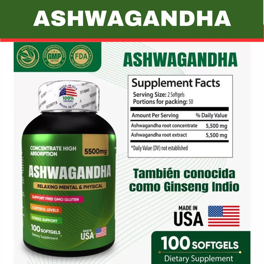 ASHWAGANDHA ORIGINAL CÁPSULAS EN GEL