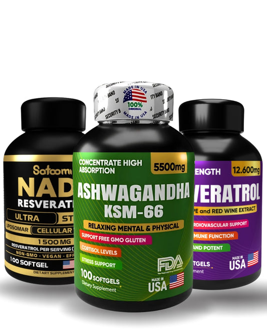 COMBO Nad + Ashwagandha + Resveratrol